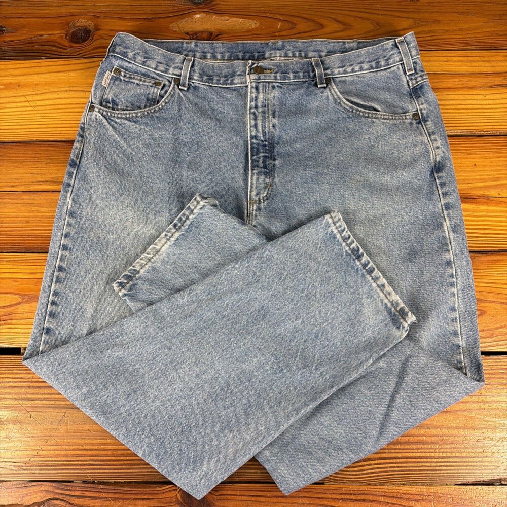 Carhartt Relaxed Fit Denim Jeans Mens Size 40x30 Medium Wash Cotton B17